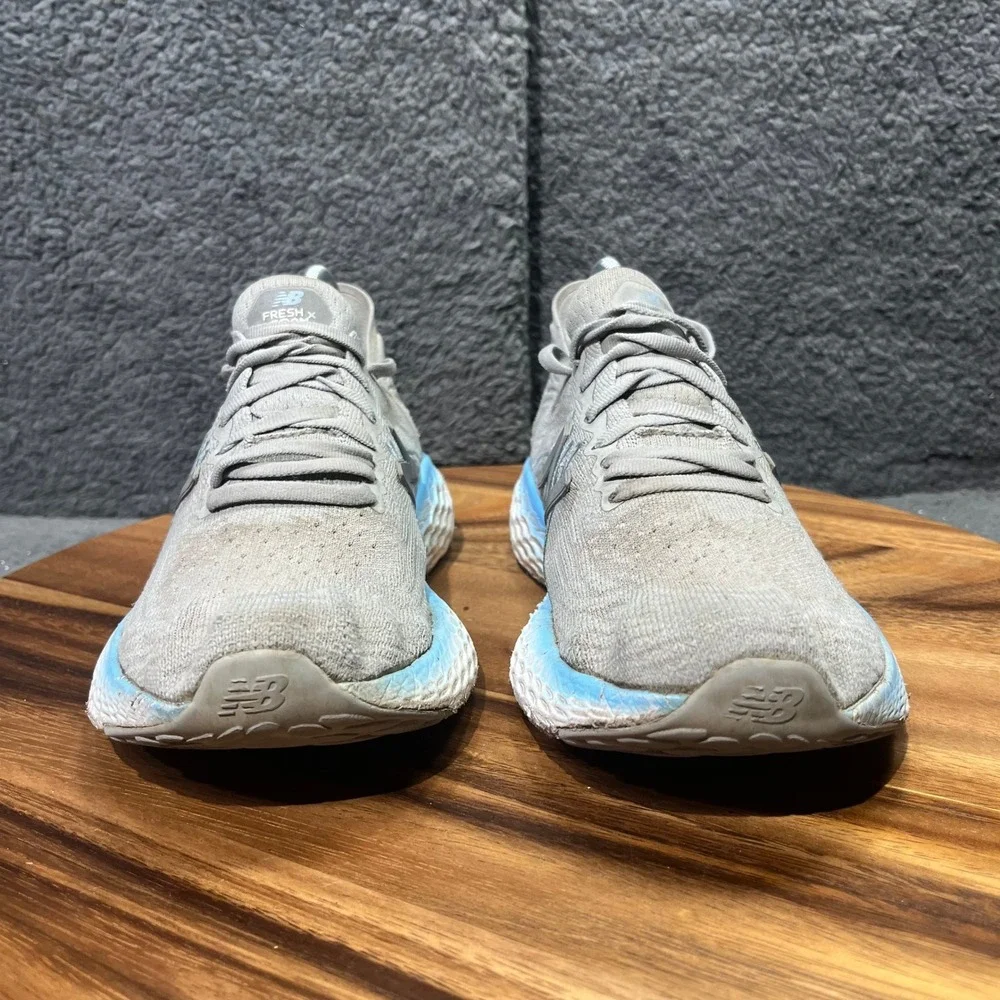 New Balance Fresh Foam Gray Blue Running Shoes Women's‎ Sneakers NO INSOLES